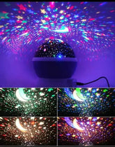 StarMaster Dream Rotating Projection Lamp Room Decor Lights Stars Sky LED Night Light Table Night Lamp Battery USB Night Light For Children